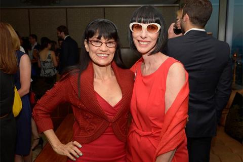 Nancye Ferguson and Lynda Kahn at the Motion and Title Design Nominee Reception in West Hollywood, California.