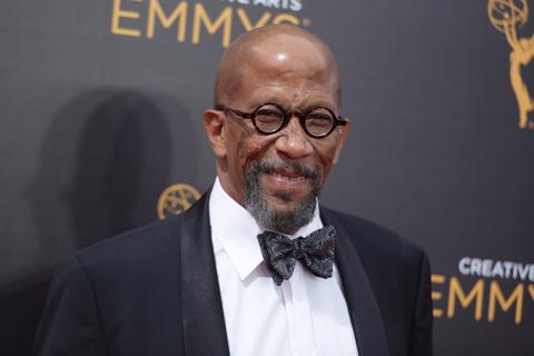 Reg E. Cathey on the red carpet at the 2016 Creative Arts Emmys.