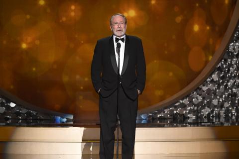 Martin Mull on stage at the 2016 Creative Arts Emmys. 