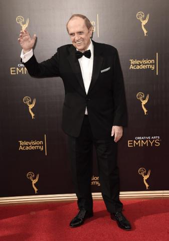 Bob Newhart on the red carpet at the 2016 Creative Arts Emmys.