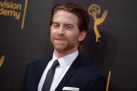 Seth Green on the red carpet at the 2016 Creative Arts Emmys.