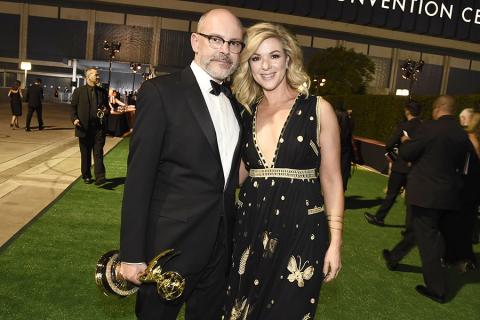 Rob Corddry and his wife at the 2016 Creative Arts Ball.