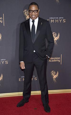 Television Academy chairman and CEO Hayma Washington on the red carpet at the 2017 Creative Arts Emmys. 