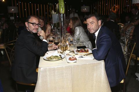 Fisher Stevens and Liev Schreiber at the 2017 Creative Arts Ball. 
