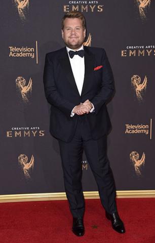 James Corden on the red carpet at the 2017 Creative Arts Emmys. 