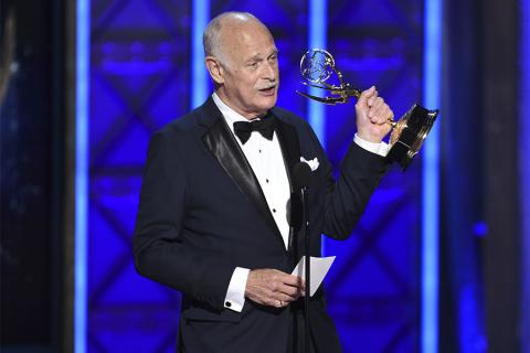 Gerald McRaney on stage at the 2017 Creative Arts Emmys.