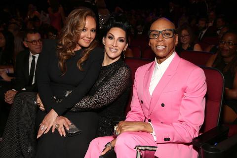 Leah Remini, Michelle Visage and RuPaul Charles