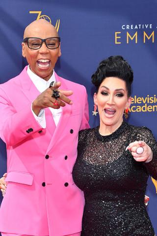 RuPaul Charles and Michelle Visage 