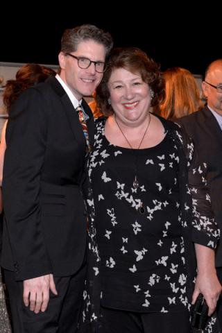 Bob Bergen (l) and Margo Martindale (r) of The Americans attend the Performers nominee reception.
