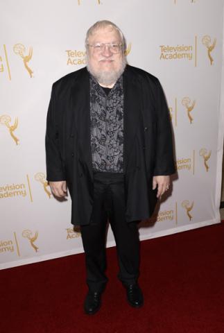 George R.R. Martin arrives at the Producers nominee reception.