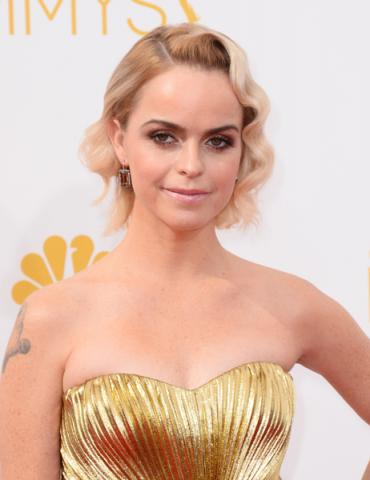 Taryn Manning of Orange Is the New Black arrives at the 66th Emmy Awards.