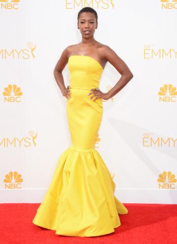 Samira Wiley of Orange Is the New Black arrives at the 66th Emmy Awards.