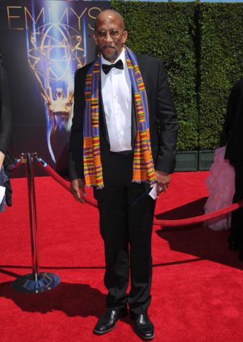 Reg E. Cathey of House of Cards arrives for the 2014 Primetime Creative Arts Emmys.