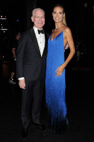 Tim Gunn and Heidi Klum of Project Runway at the 2014 Primetime Creative Arts Emmys.