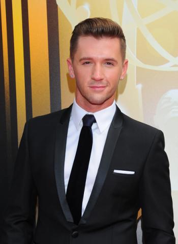 Travis Wall on the Red Carpet at the 2015 Creative Arts Emmys.