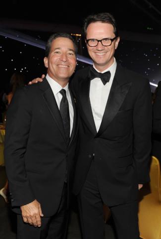 Bruce Rosenblum (l) and Peter Rice (r) at the 66th Emmys Governors Ball.