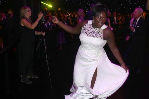Danielle Brooks of Orange Is The New Black at the 66th Emmys Governors Ball.