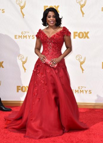 Niecy Nash on the red carpet at the 67th Emmy Awards.  