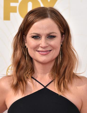 Amy Poehler on the red carpet at the 67th Emmy Awards.  