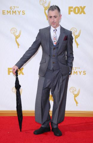 Alan Cumming on the red carpet at the 67th Emmy Awards.