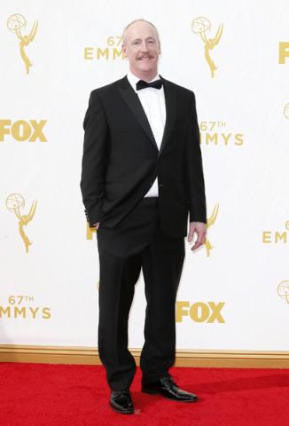 Matt Walsh on the red carpet at the 67th Emmy Awards.