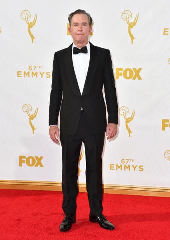 Timothy Hutton on the red carpet at the 67th Emmy Awards.  