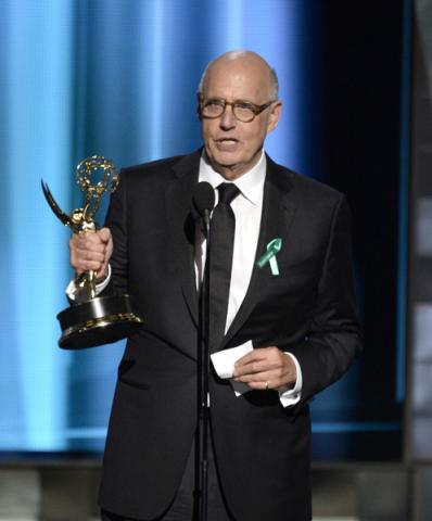 Jeffrey Tambor accepts his award at the 67th Emmy Awards.