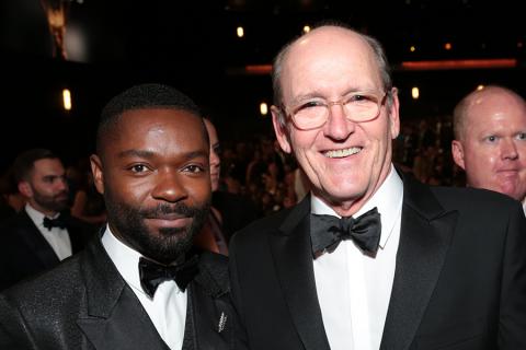 David Oyelowo and Richard Jenkins at the 67th Emmy Awards.