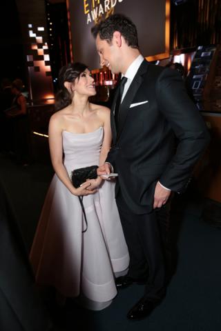 Yael Stone and Matt McGorry at the 67th Emmy Awards