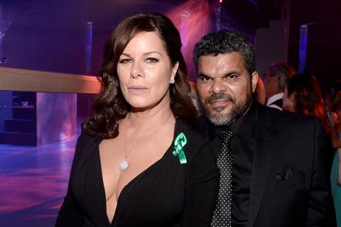 Marcia Gay Harden and Luis Guzman at the 67th Emmys Governors Ball.