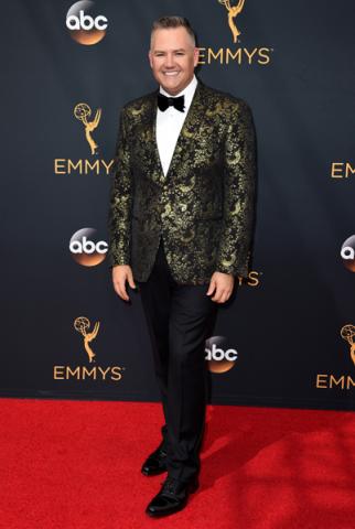Ross Mathews on the red carpet at the 2016 Primetime Emmys.