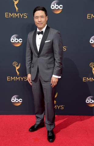 Randall Park on the red carpet at the 2016 Primetime Emmys. 