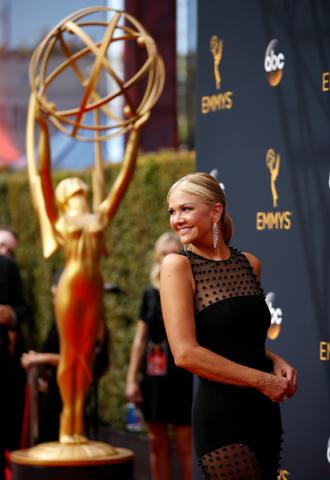 Nancy O'Dell on the red carpet at the 2016 Primetime Emmys.