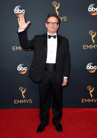 Peter Scolari on the red carpet at the 2016 Primetime Emmys. 
