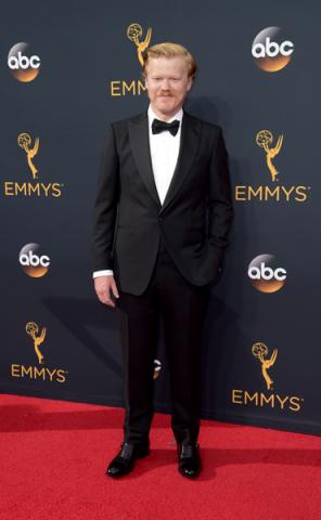 Jesse Plemons on the red carpet at the 2016 Primetime Emmys.