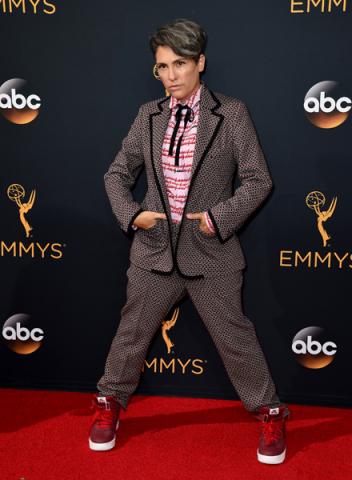 Jill Soloway on the red carpet at the 2016 Primetime Emmys. 