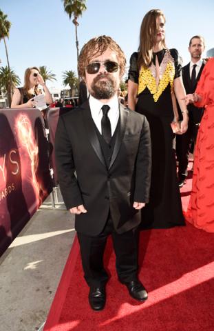 Peter Dinklage on the red carpet at the 2016 Primetime Emmys.