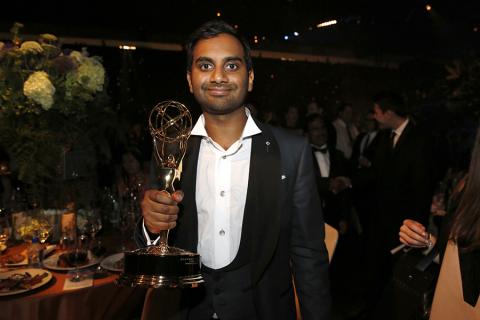 Aziz Ansari at the 68th Emmys Governors Ball.