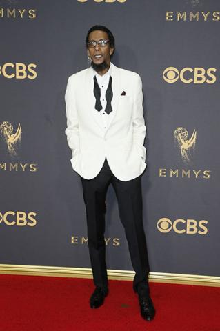 Ron Cephas Jones on the red carpet at the 2017 Primetime Emmys. 