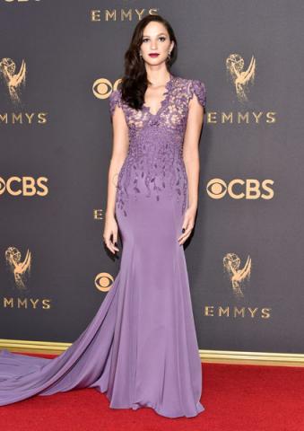 Ruby Modine on the red carpet at the 2017 Primetime Emmys.