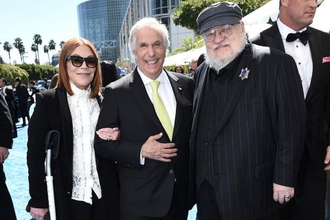Stacey Weitzman, Henry Winkler and George R. R. Martin