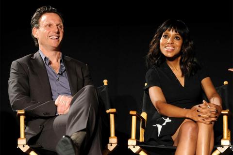 Tony Goldwyn and Kerry Washington at An Evening with Shonda Rhimes and Friends. 