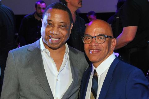 Television Academy Chairman and CEO Hayma Washington and Television Academy governor Rickey Minor at WORDS + MUSIC, presented Thursday, June 29, 2017 at the Television Academy's Wolf Theatre at the Saban Media Center in North Hollywood, California.