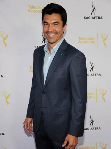 Ian Anthony Dale of Hawaii Five-O  arrives at Dynamic and Diverse: A 66th Emmy Awards Celebration of Diversity at the Television Academy in North Hollywood, California.