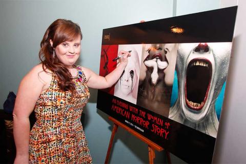Jamie Brewer at An Evening with the Women of American Horror Story in Hollywood, California.