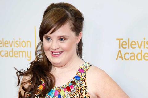 Jamie Brewer arrives at An Evening with the Women of American Horror Story in Hollywood, California.