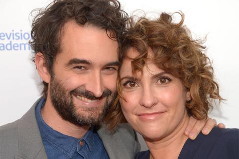 Actor Jay Duplass and creator Jill Soloway of Transparent arrive at the Eighth Annual Television Academy Honors, May 27 at the Montage Beverly Hills.Actor Jay Duplann and producer