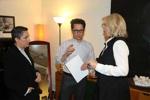 Creator Jill Soloway, J.J. Abrams, and Sunny Hodge at Transparent: Anatomy of an Episode, March 17, 2016 in Los Angeles.