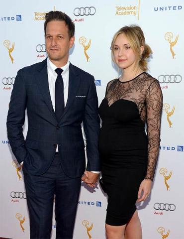 Josh Charles and Sophie Flack arrive at the Performers Peer Group nominee reception in West Hollywood.