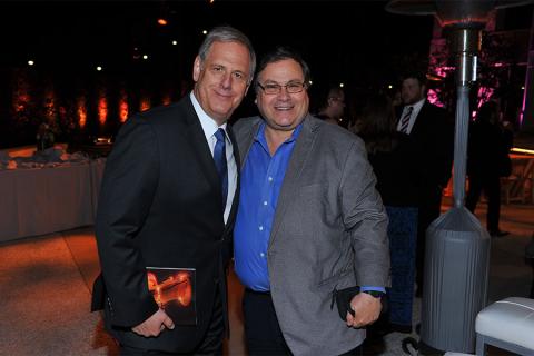 Television Academy Foundation board member Kevin Hamburger with Television Academy governer Bob Boden at the 38th College Television Awards presented by the Television Academy Foundation at the Saban Media Center on Wednesday, May 24, 2017, in the NoHo Ar